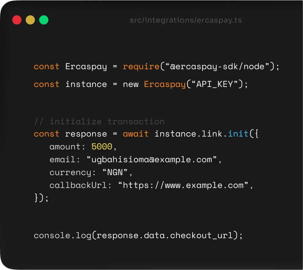 example code